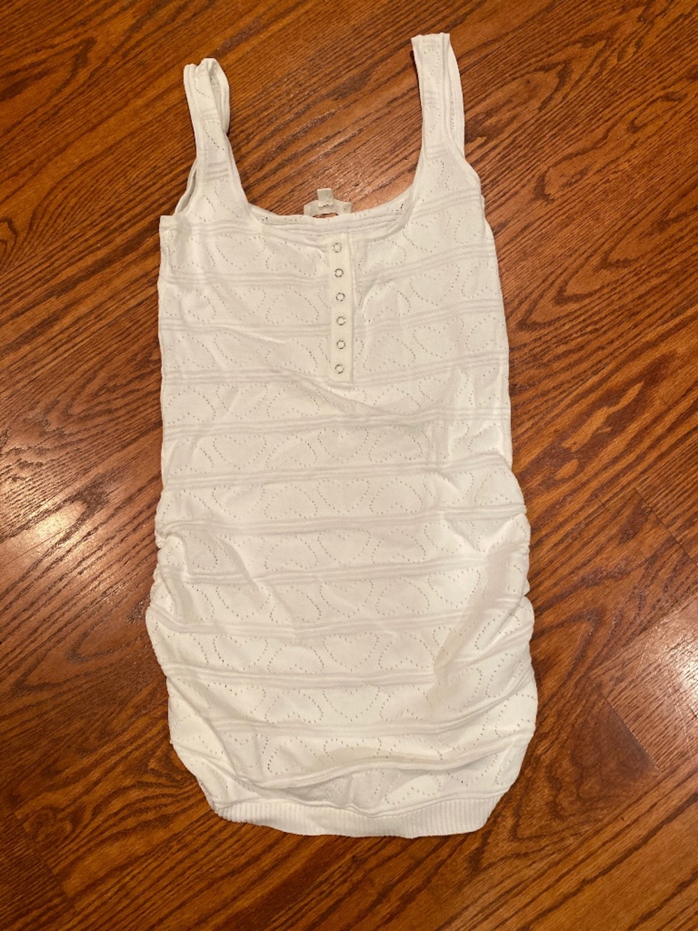 For love & lemons white cinched mini dress
